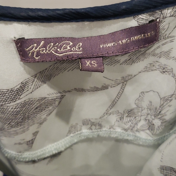 Navy blue long evening dress- XS - Picture 4 of 6